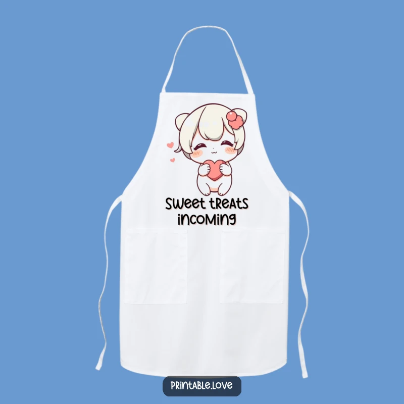 Funny Blushing Heart Apron: Cook with Sweetness, A Delightful Gift for Bakers