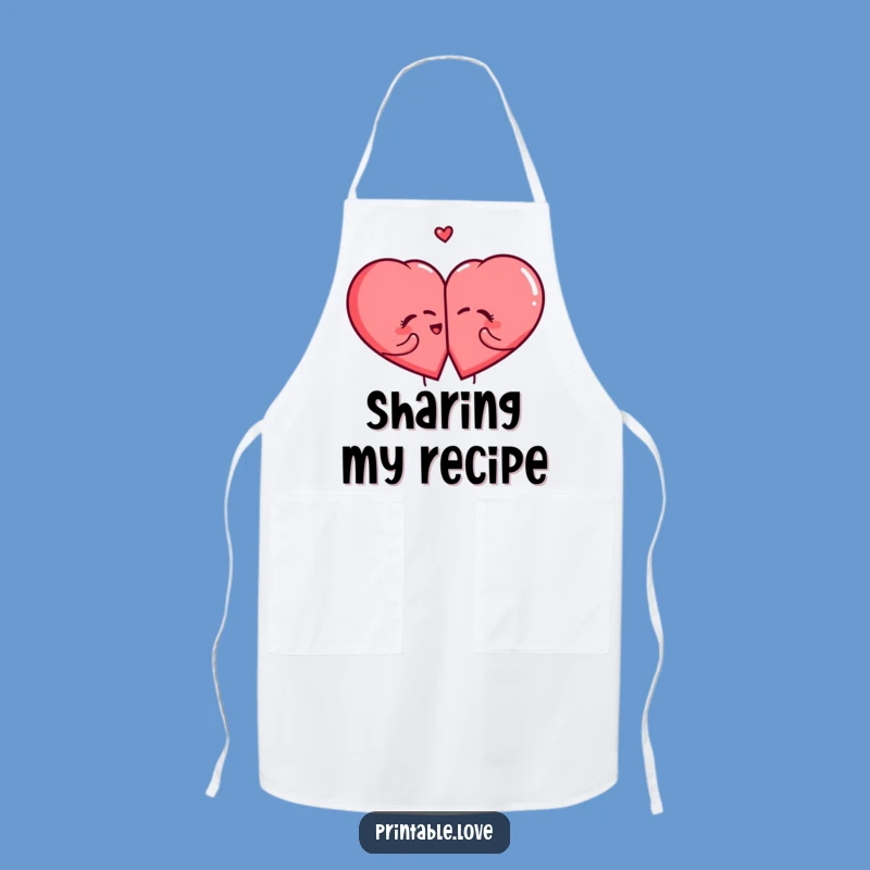 Funny Giggling Heart Apron - Hilarious Split Heart Kitchen Wear, Perfect Cooking Gift