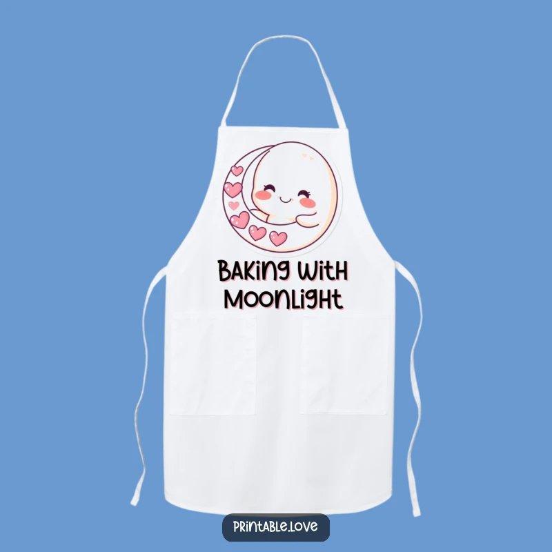 Funny Moon Apron: Cook with Celestial Charm, a Humorous Night Gift