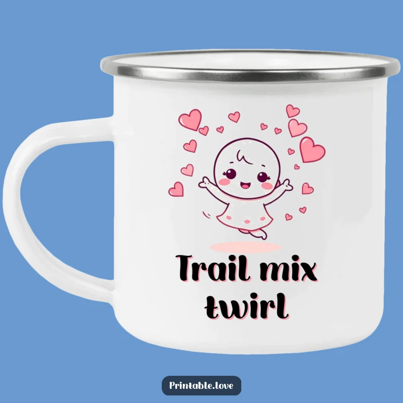 Funny Kawaii Dance Camping Mug: Outdoor Celebration - Lively Funny Gift
