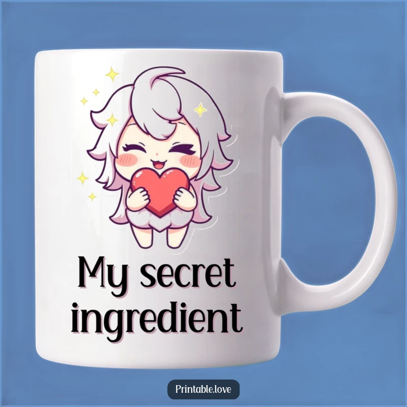 Funny Winking Heart Mug: Mischievous Charm, A Perfect Gift for Playful Souls