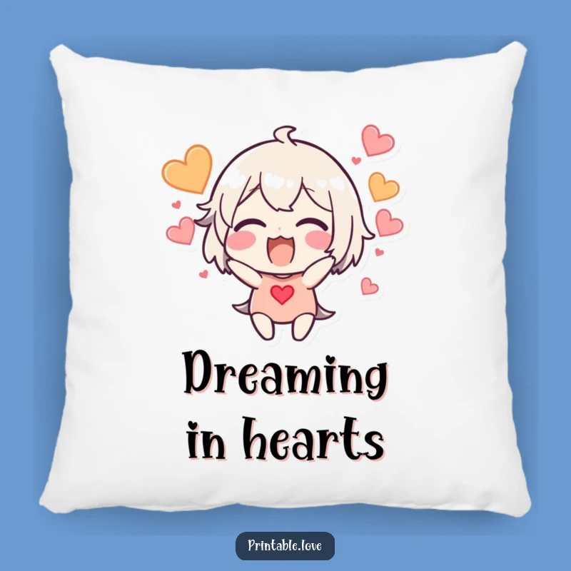 Funny Excited Heart Burst Pillow: Cozy Joy Comfort Gift