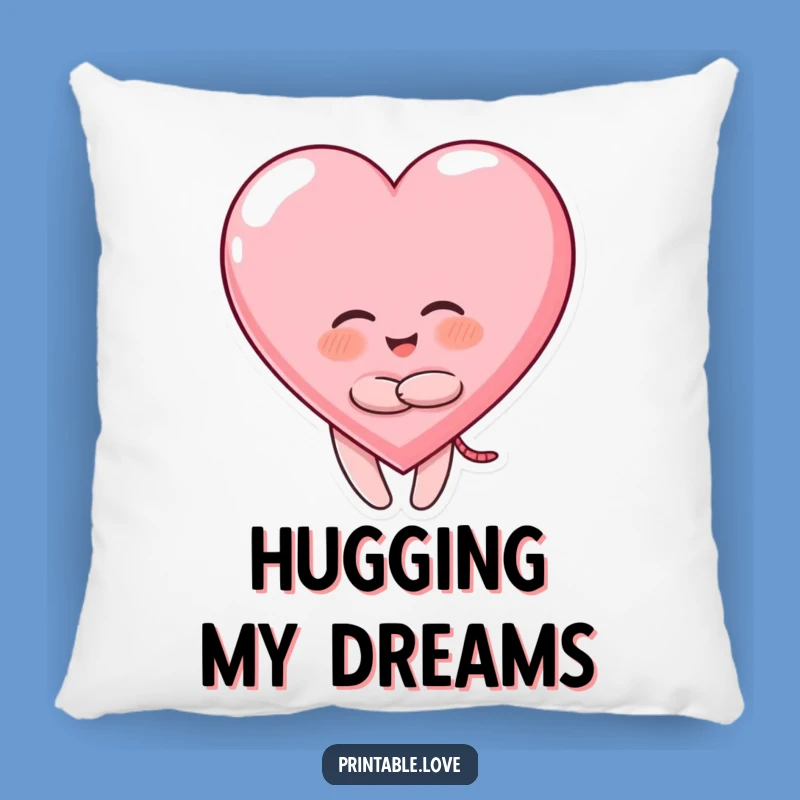 Funny Giggling Heart Pillow: Joyful Hug Comfort, Cozy Gift