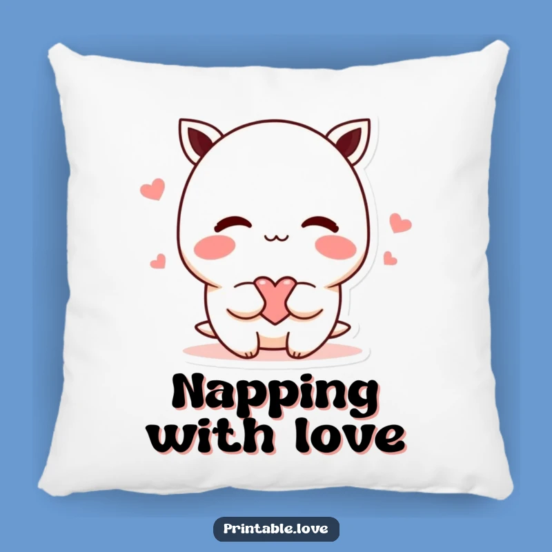 Cute Funny Shy Kawaii Heart Pillow - Cozy Comfort with Affection