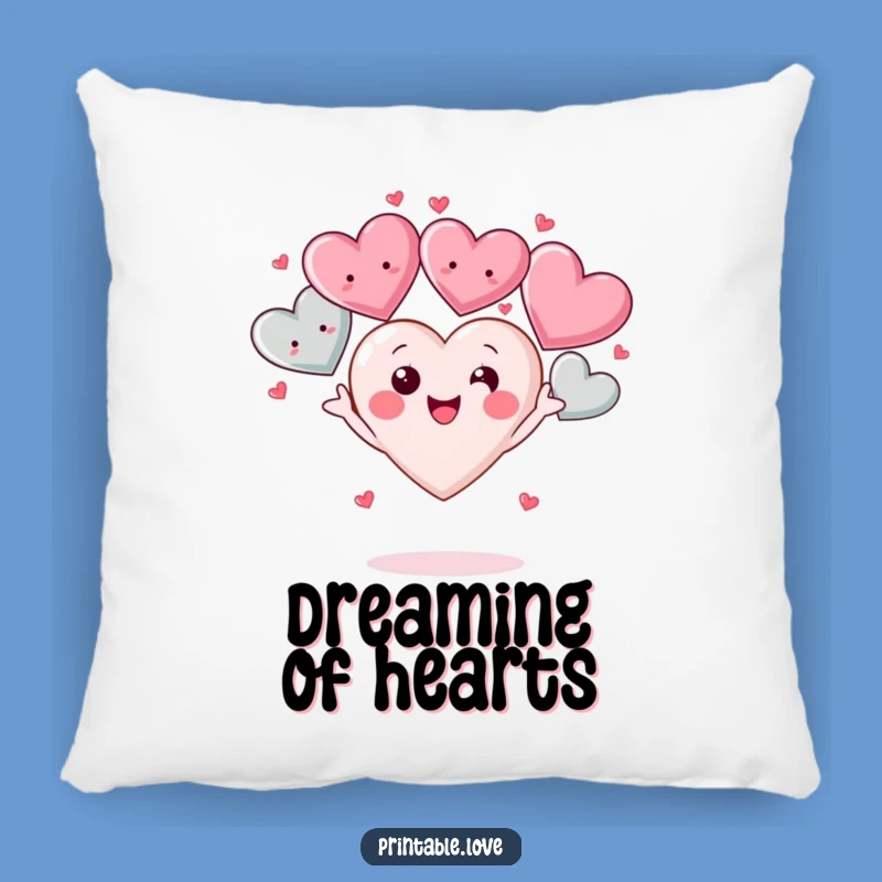 Soft Funny Kawaii Heart Pillow: Cuddle Up with Love and Delightful Juggling Charm