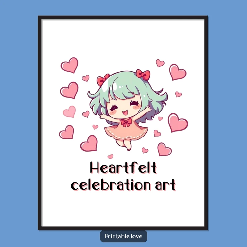 Funny Love Dancing Character Digital Print: Instant Joy, Perfect Funny Gift!