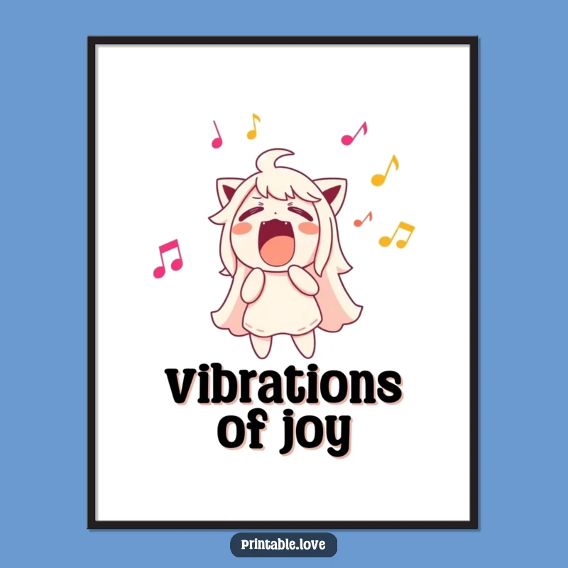 Funny Music Digital Art: Loud Singer Vibes, Instant Melodious Decor!