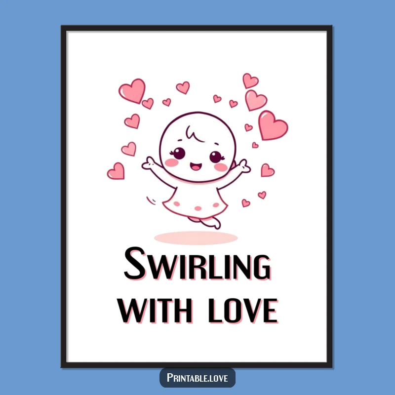 Funny Kawaii Dance Digital Art: Vibrant Character Decor - Instant Funny Gift