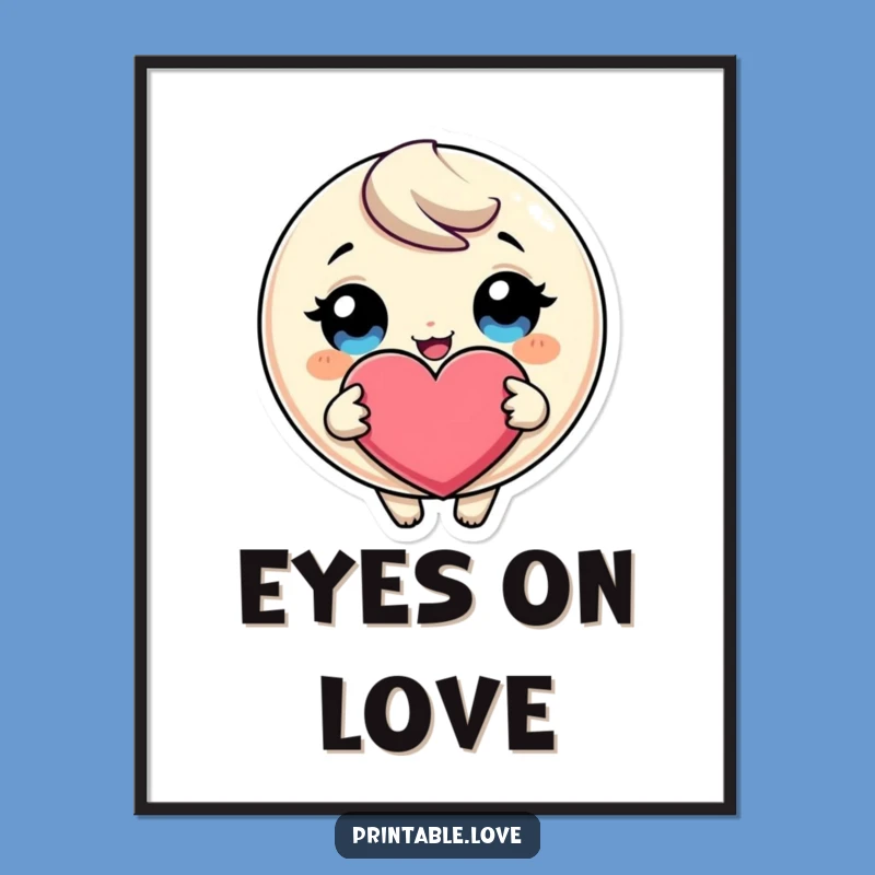 Funny Giggling Heart Art Print: Decorate with Affection, A Heartwarming Gift Idea