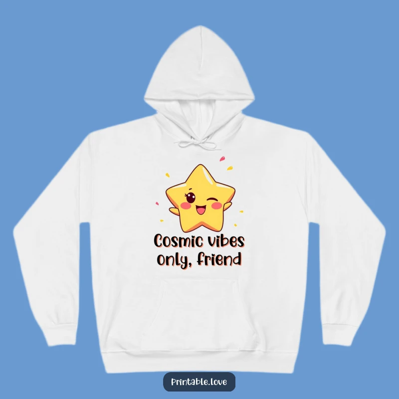 Funny Star Hoodie: Cheeky Winker, Cozy Confetti Thrower, Great Funny Gift!