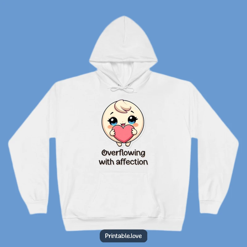 Cozy Funny Giggling Heart Hoodie: Embrace Warmth and Affection, A Perfect Gift
