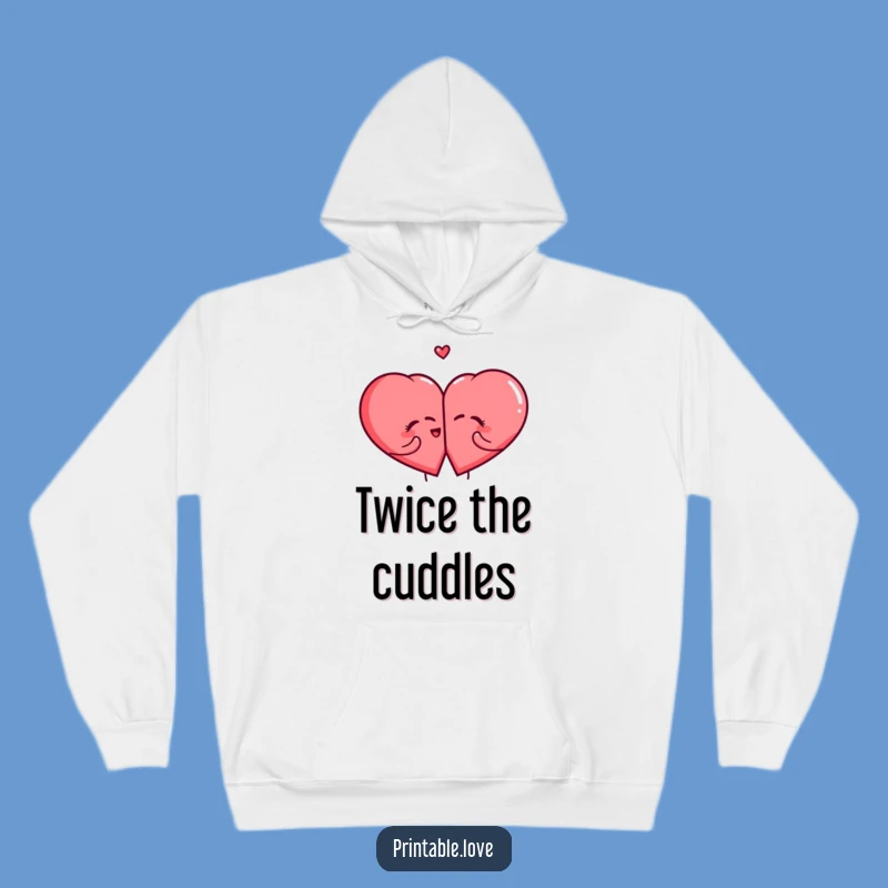 Funny Giggling Heart Hoodie - Cozy & Hilarious Split Heart Sweatshirt, Perfect Gift