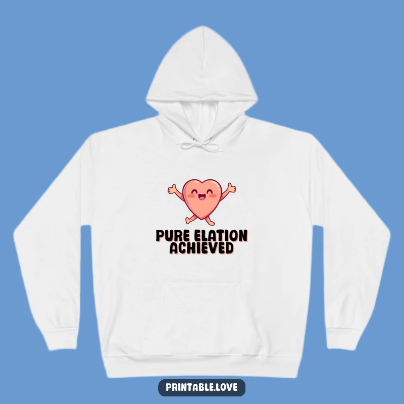 Funny Heart Hoodie: Cozy Joy, Perfect Gift for Happy Vibes