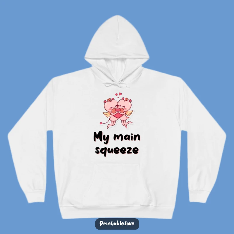 Funny Acrobatic Embrace Hoodie: Cozy & Hilarious Heart Design, Perfect Funny Gift