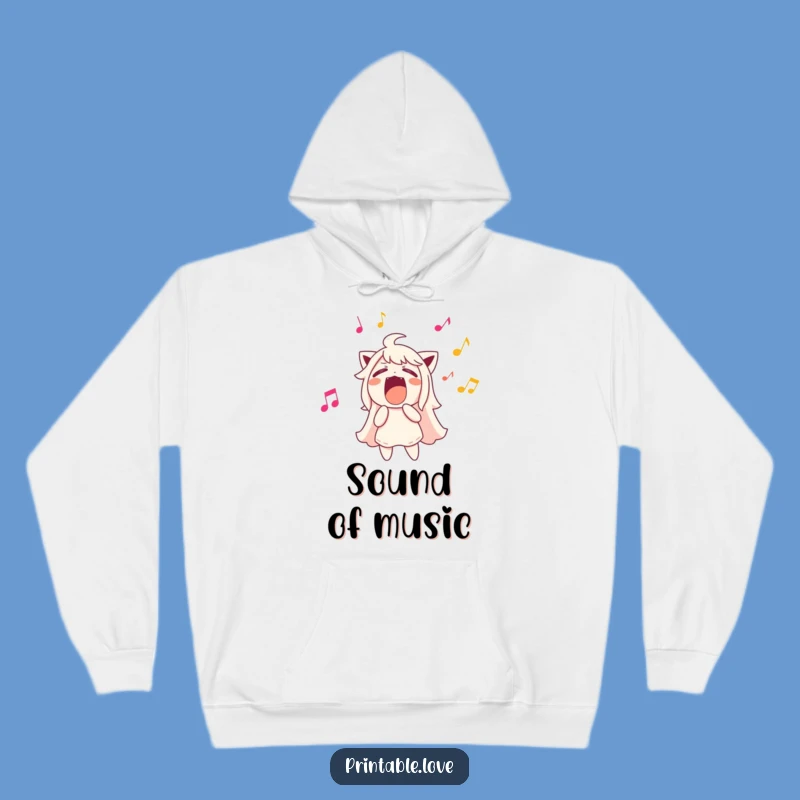 Funny Music Hoodie: Cozy Singer Sound, Warm and Hilarious Gift!