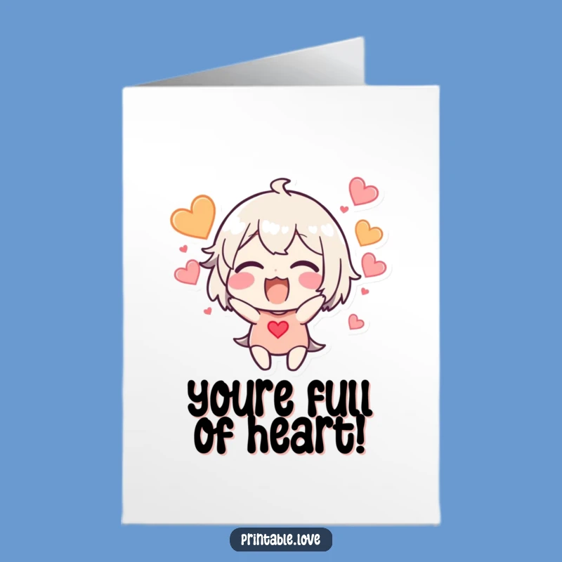 Free Printable Hearts Congratulations Card - Bursting Love Downloadable