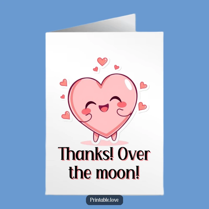 Free Printable Thank You Glee Card: Heartfelt DIY Downloadable Gratitude Gift