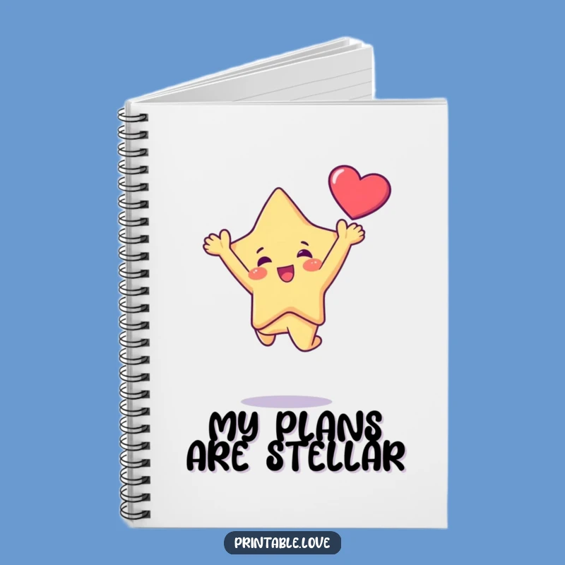 Funny Kawaii Star Leap Notebook: Jot Down Your Brightest Ideas with Flair