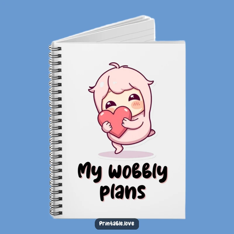 Funny Tripping Heart Notebook: Journal Your Journey with a Resilient Character