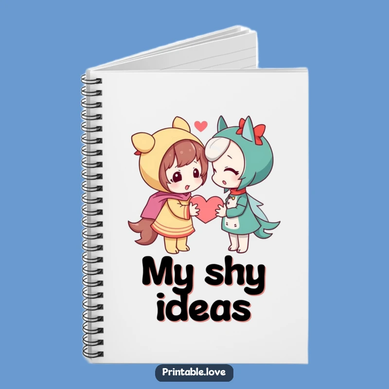 Funny Shy Heart Notebook: Playful Journal Gift