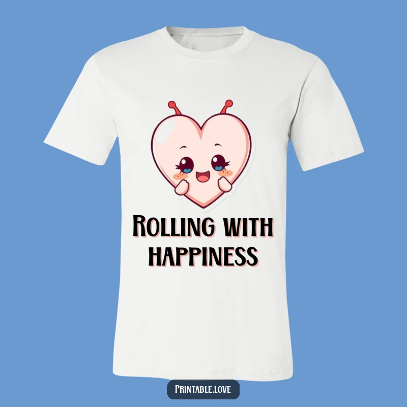 Funny Heart T-Shirt: Tumbling with Eyes Wide - Great Gift