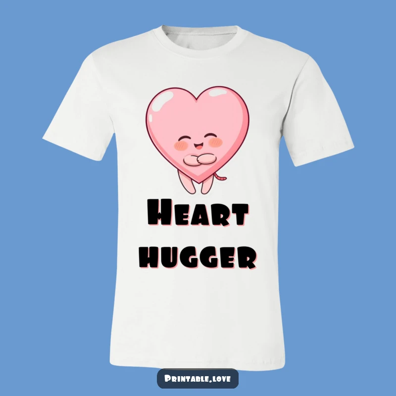 Funny Giggling Heart T-Shirt: Joyful Embrace, Awesome Valentine's Gift