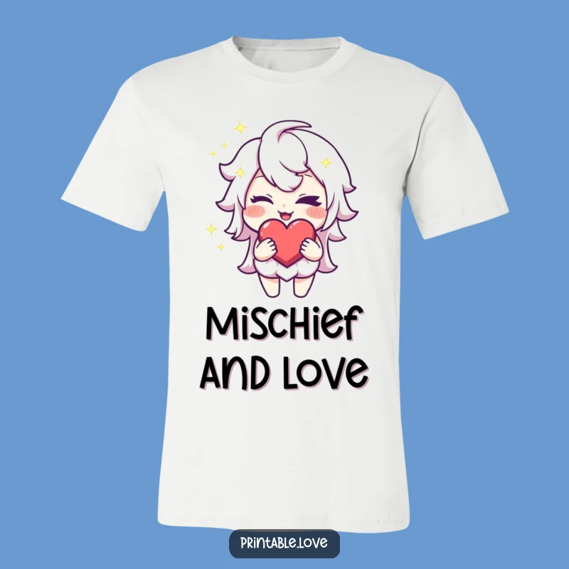 Funny Winking Heart T-Shirt: Mischief and Love, A Great Gift for the Playful