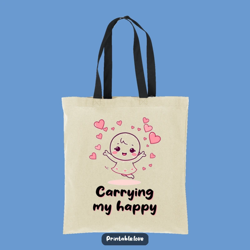 Funny Kawaii Dance Tote Bag: Carry Joyful Energy - Practical Funny Gift